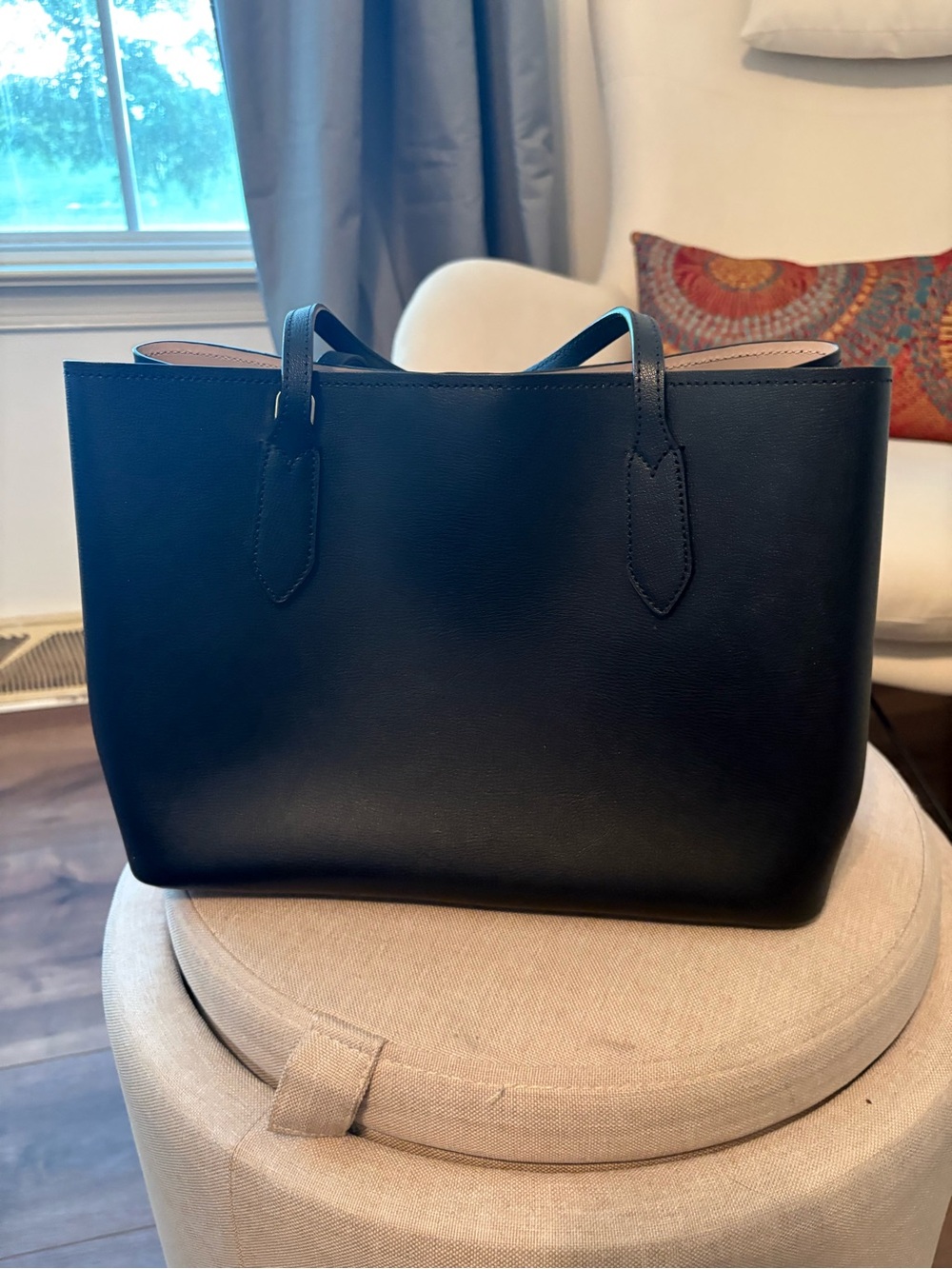 kate spade Black Leather Tote with Slim Handles - Picture 3 of 4
